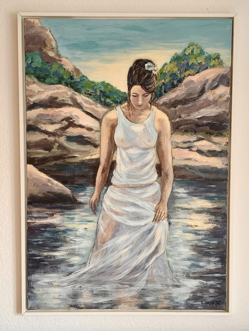 Acryl Bild "Das Spiegelbild im Wasser"