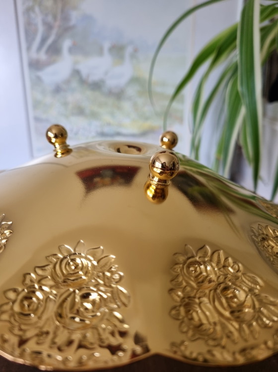 Vintage 24k Vergulde Etagère Nieuw met Originele Verpakking – BMF Rheingold West-Germany – Hollywood Regency (photo 11 of 15)