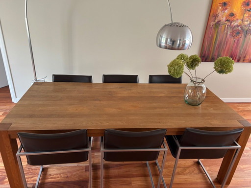 6 x Arco Frame dining chairs