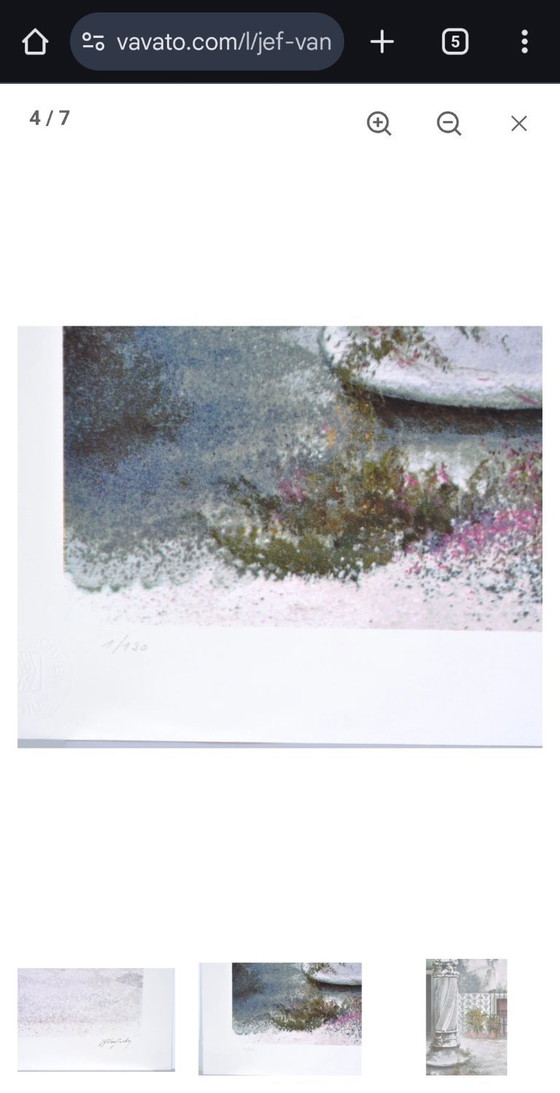 Image 1 of Jef Van Grieken - Sérigraphie couleur - Lot 1/130