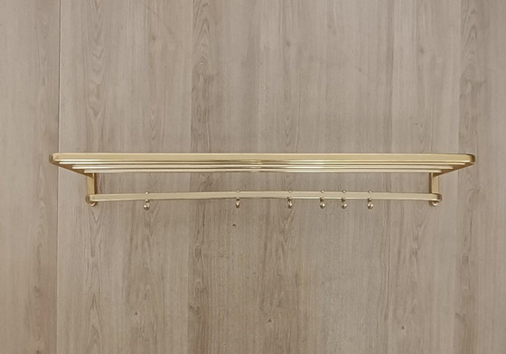Image 1 of Large fifties string coat rack with 6 coat hooks