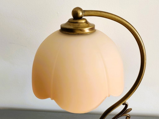 Vintage ronde tulp tafellamp
