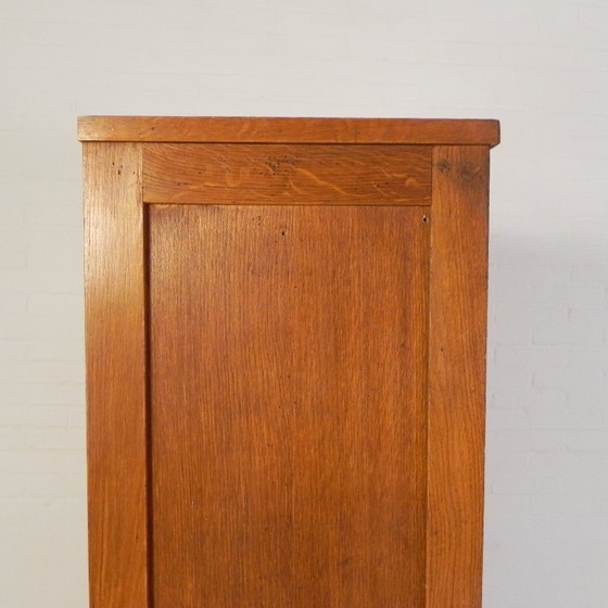 Image 1 of Cassonetto avvolgibile in rovere con 2 ante, altezza 180 cm, anni '50