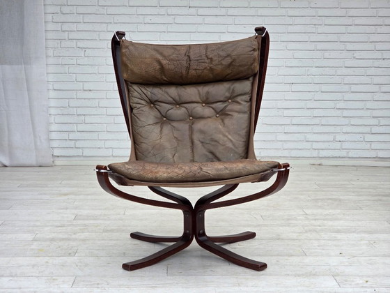 Image 1 of 1970s, Norwegian design by Sigurd Ressel, lounge chair, model "Falcon".