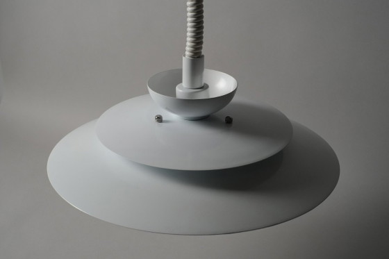 Lámpara colgante multicapa Markslöjd, lacada en blanco, iluminación moderna escandinava de los años 90, (photo 8 of 11)