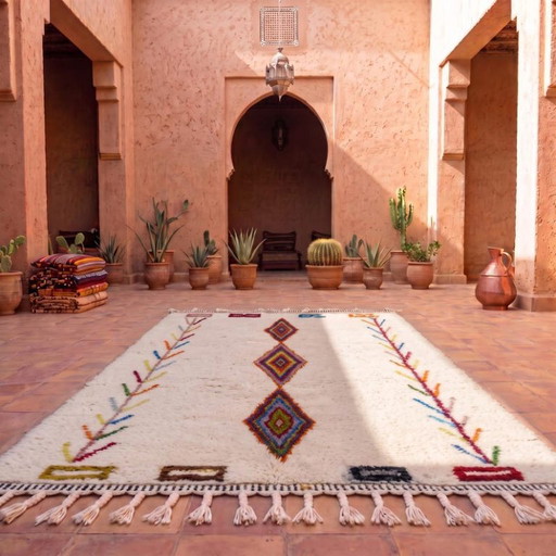 Tapis Berbère Fait Main – Douceur, Authenticiteit & Caractère 200cmx300cm – vloerkleden en tapijten, Cotton (photo 2 of 9)