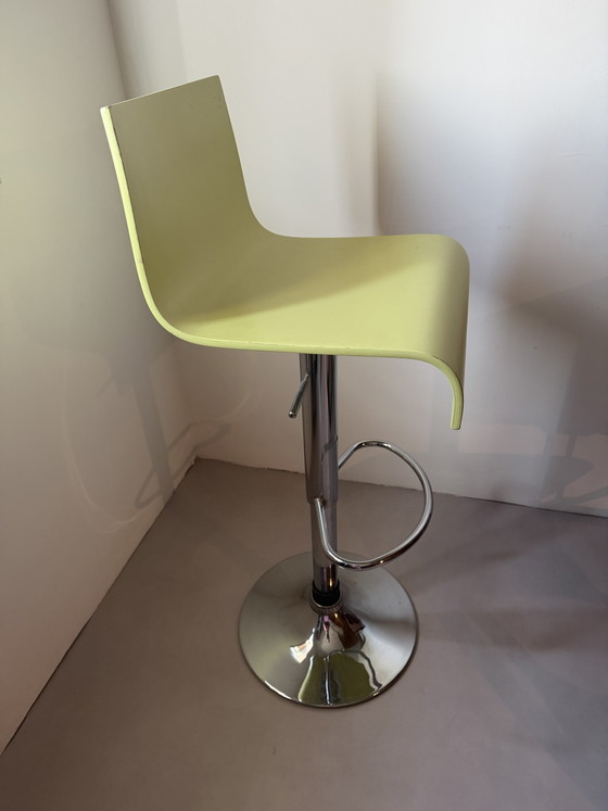 1 Barkruk In Hoogte Verstelbaar – Barkrukken, Metal, Wood (photo 2 of 6)