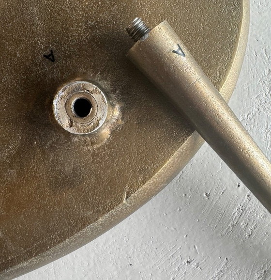 Image 1 of wrist pots oval side table brass