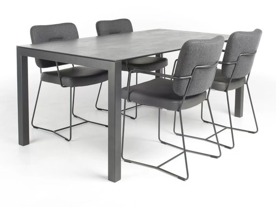 Image 1 of Design Dining Room Set, table with 6 chairs by Bert Plantagie