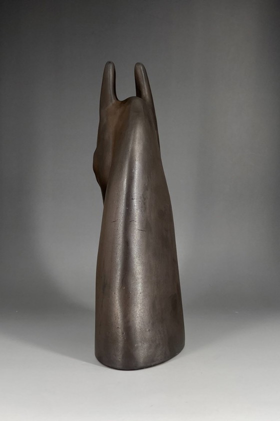 Image 1 of IKEA BRODD Pferdekopf – Keramikskulptur von Anette Edmark | Skandinavisches Design