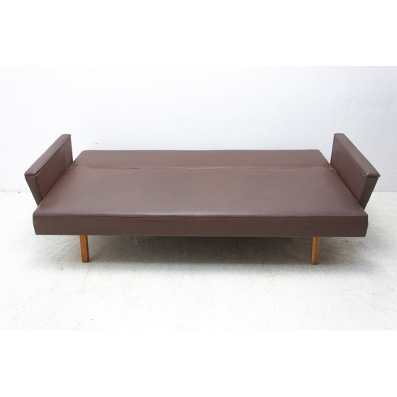 Image 1 of Vintage Eastern bloc folding sofabed, Czechoslovakia 1970s