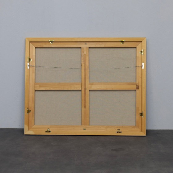 Image 1 of Scène familiale poétique avec cheval, peinture de Wouter Stips, Pays-Bas, 2006