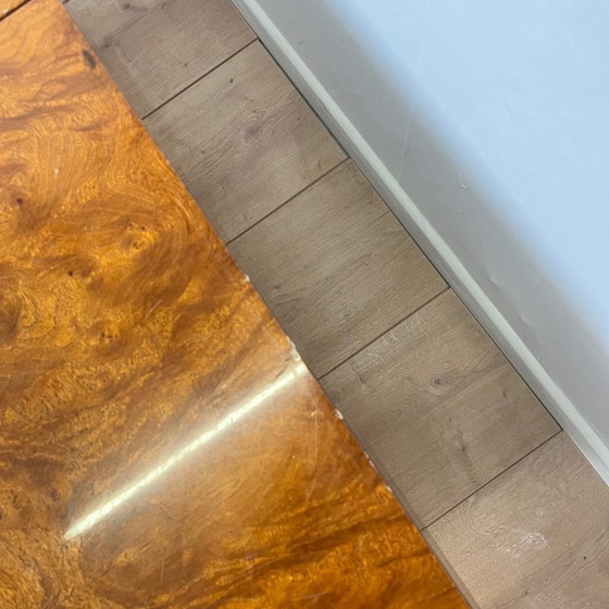 Image 1 of Art Deco coffee/bar table in burr wood – 1930s/1940s