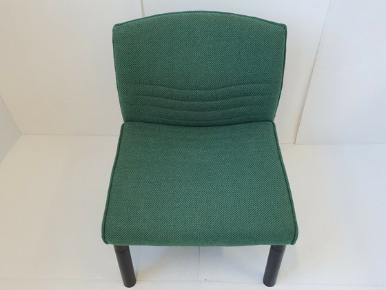 Image 1 of Vintage fauteuil uit de jaren 80 van wol en staal, model C