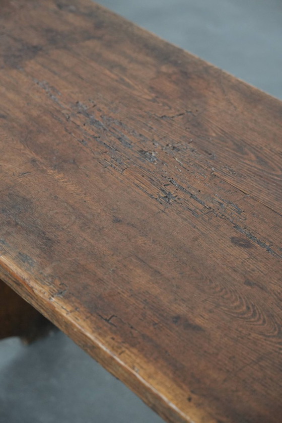 Image 1 of Banc d'entrée/banc de salle à manger anglais ancien et plein de caractère, en pin.