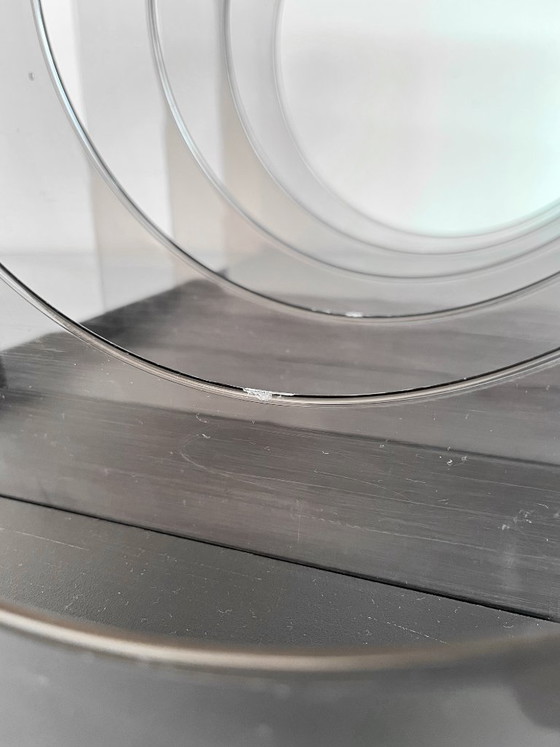 Image 1 of Plateau à disques vinyle en plexiglas style Space Age