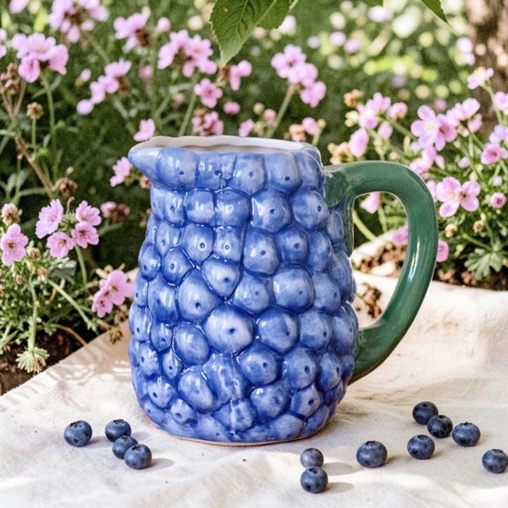 Image 1 of Trio di caraffe vintage in terracotta color mirtillo