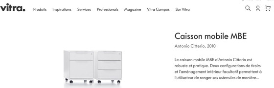 Image 1 of Tavolo da ufficio "Joyn 1" di Ronan & Erwan Bouroullec + poltrona da ufficio e piedistallo mobile di Antonio Citterio