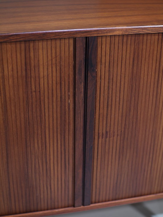 Image 1 of Cabinet with tambour doors HG Furniture rosewood Danish