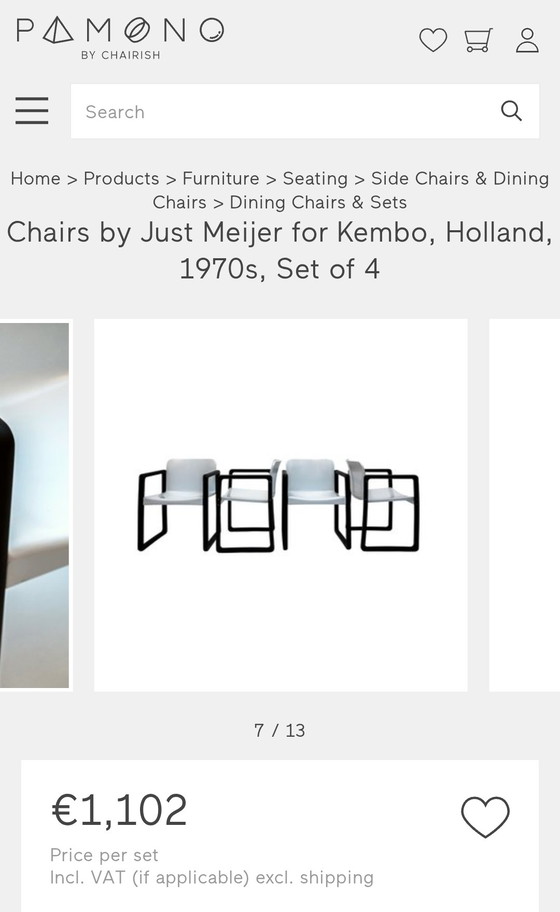 Image 1 of Sedie di design vintage Kembo Just Meyer