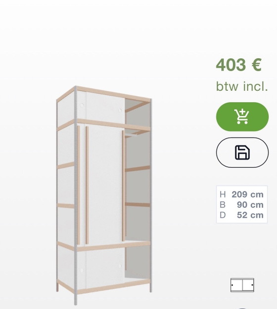 Kewlox hanging and shelving wardrobe, as new! – Wood (photo 6 of 7)
