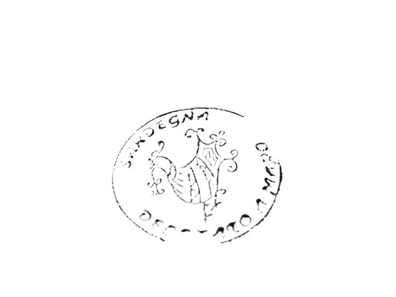 Image 1 of Sardegna Ceramiche - decor 'Pavoncella' - keramiek - Italiaans - 3e kwart 20e eeuw