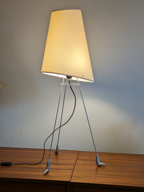Image 1 of Louis Drimmer tripod wire lamp, France 1980