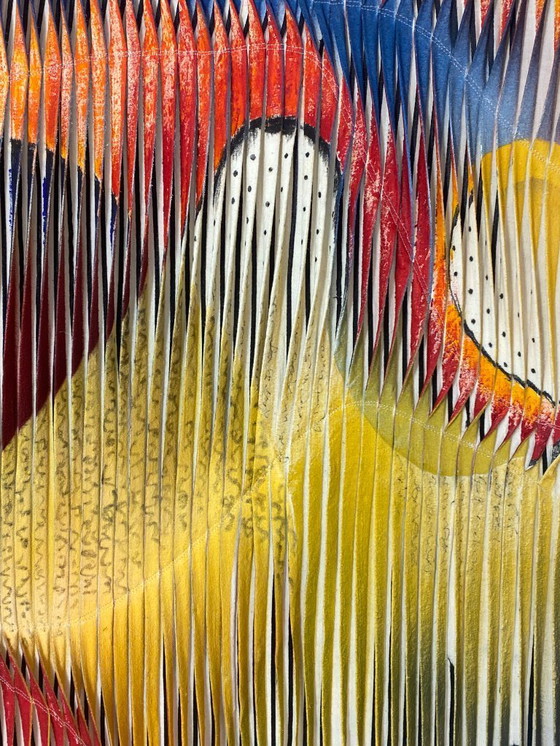 Image 1 of Textile sculpture-painting: The Dance of Colors