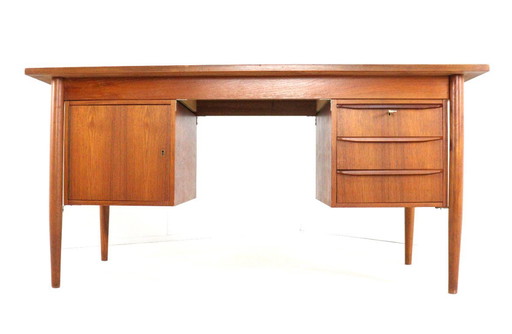 Gunnar Nielsen Tibergaard desk 'Hesselballe' vintage Danish