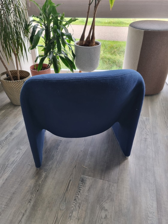 Image 1 of Artifort Alky chair kleur blauw Design by Giancarlo Piretti

