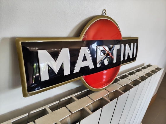 Image 1 of Vintage Martini metalen bord/klok