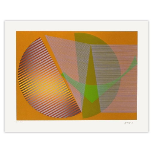 Leopoldo Torres Agüero Siebdruckkomposition Cinétique IV 1979 – lithos zeefdrukken, Paper