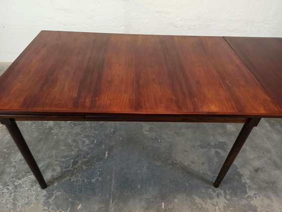 Table de salle à manger vintage extensible du milieu du siècle, Tables de salle à manger, Bois, Marron (photo 8 sur 15)