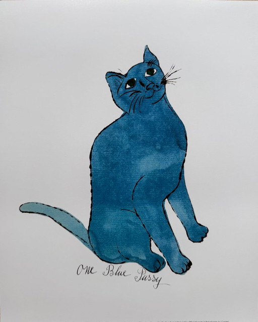 Andy Warhol After (1928-1987), One Blue Pussy, 1954, Copyright 2010 The Andy Warhol Foundation For Visual Arts Inc., Printed In