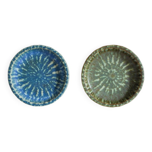 Bols Birka en poterie d'art scandinave par Gunnar Nylund pour Rörstrand, années 1960, set de 2
