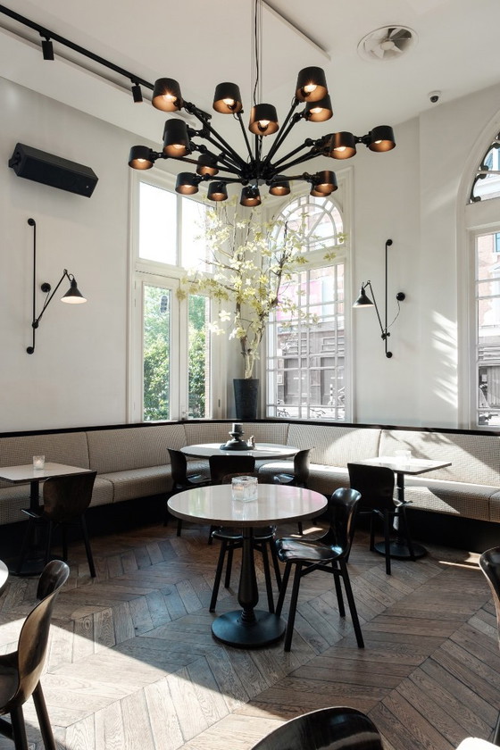 Image 1 of Lampadario Tonone Bolt | 18 bracci nero fumé