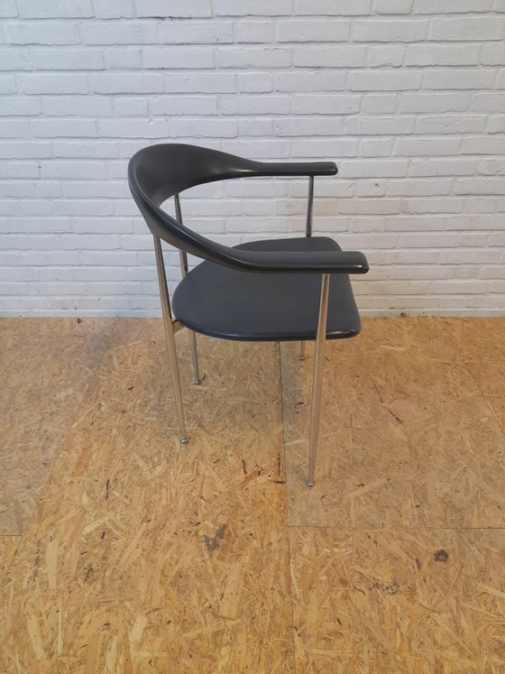 Image 1 of 4 chaises de salle à manger P40 de Fasem