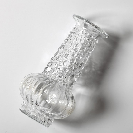Image 1 of Mid-Century Pressed Glass Vase: Pavel Panek Design, Czech Republic / 1972