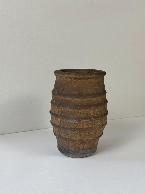 Image 1 of Large vintage brown terracotta vase, France, 1960