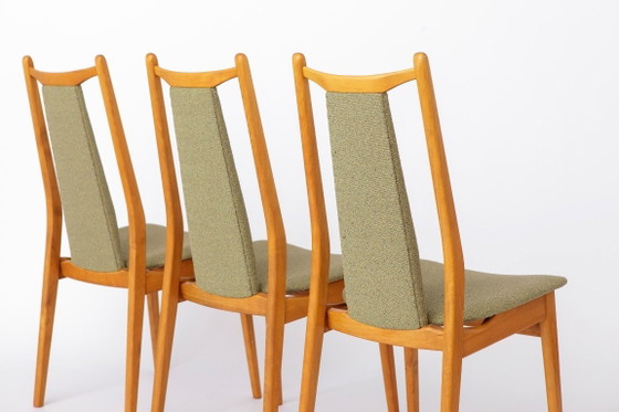 Image 1 of Vintage Dining Chairs Set of 4, Mid Century Modern Chairs, 1960s German Casala Chairs, Restored Wooden Dining Chairs