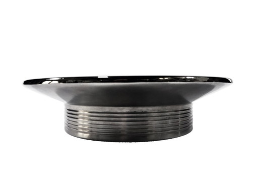 Große Vintage-Servierplatte • Tischdekoration • Verchromtes Metall • Japan • 1990