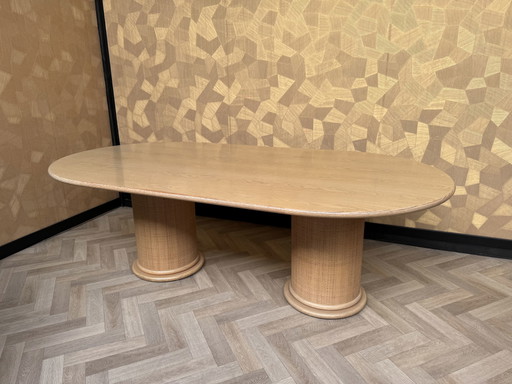 Rattan-Esszimmertisch