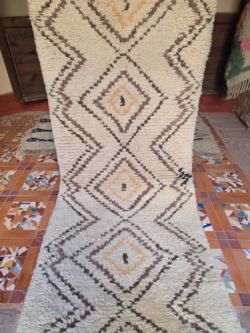 Tappeto vintage Beni Ourain 200 x 72 cm