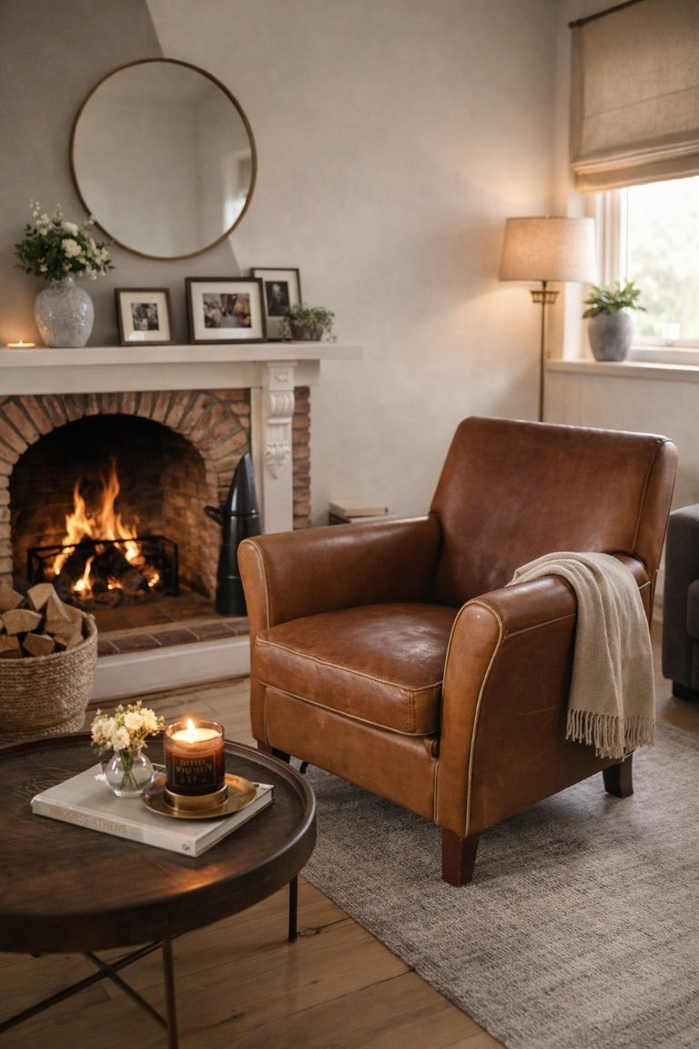 Fauteuil en cuir Baxter original – Design italien 🔥