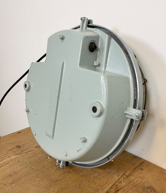 Image 1 of Applique vintage in alluminio pressofuso grigio industriale, anni '80