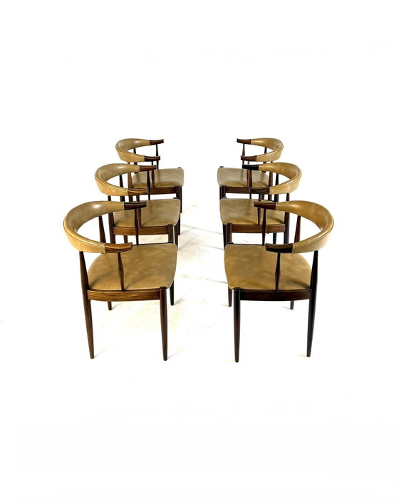 Image 1 of 6 sillas de cuerno de vaca modelo n.º 12, Johannes Andersen '60