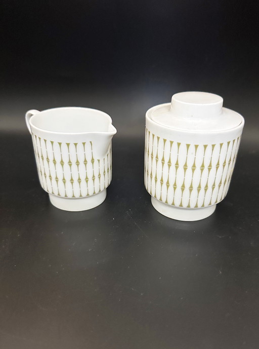 Melitta Hamburg Milk Jug and Sugar Bowl West Germany