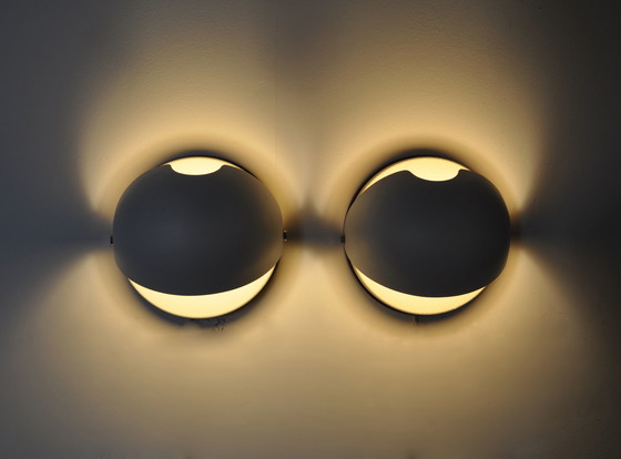 Image 1 of 2x Mezzanotte Wall Lamps by Harvey guzzini