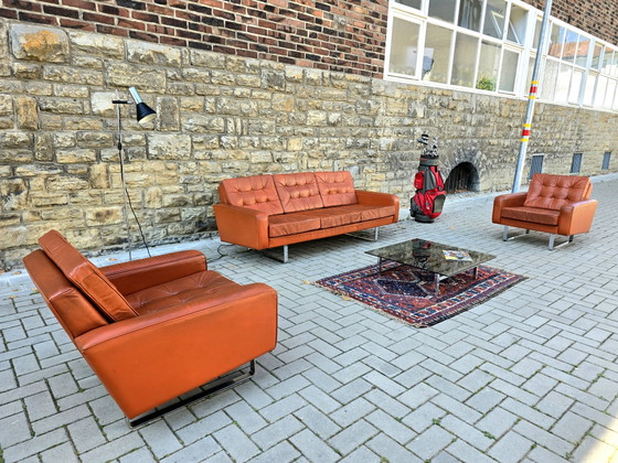 Classic 60s 70s Sofa Set Seating Group Vintage Couch Mid Century – Couches, Leather (photo 2 of 12)