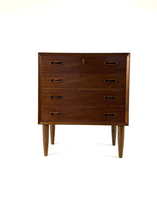 Cassettiera vintage in teak danese anni '60